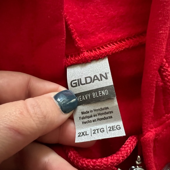 Red hooded jacket - Picture 3 of 4